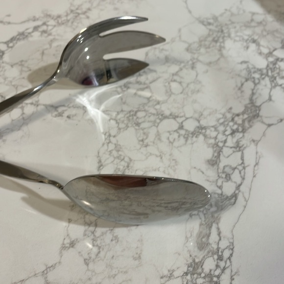 Gourmet Standard Silver Salad Server Tongs - Picture 3 of 5